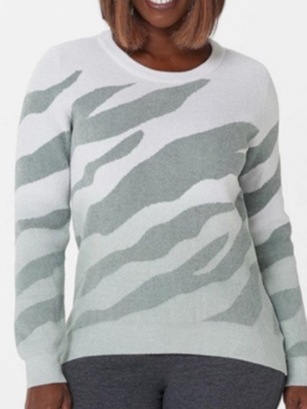 Barefoot Dreams Cozychic Ultra Lite Ocean Reef Pullover in Waterfall